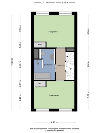Floorplan - Maashavenkade 169, 3072 ES Rotterdam